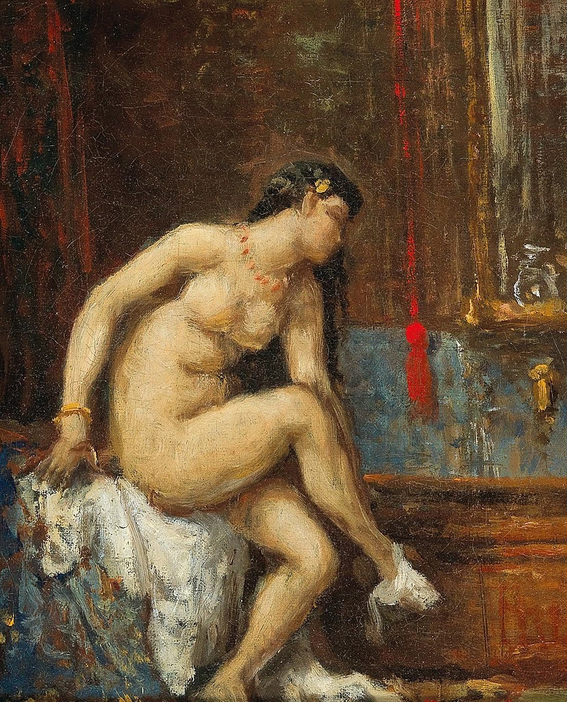 Nella sua toilette